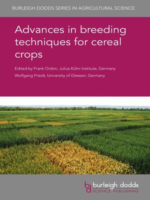 cover image of Advances in breeding techniques for cereal crops